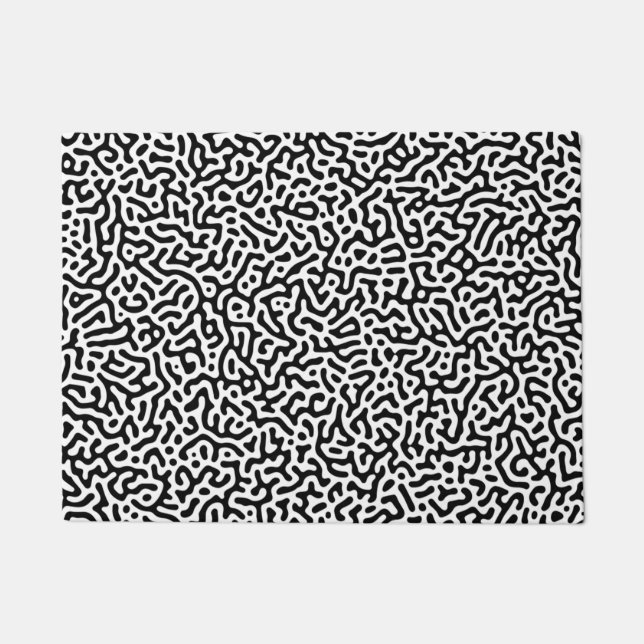 Felpudo Motif de Turing Noir et Blanc (Anverso)