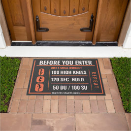 Felpudo Motivadora decoración para las aficionadas al fitn