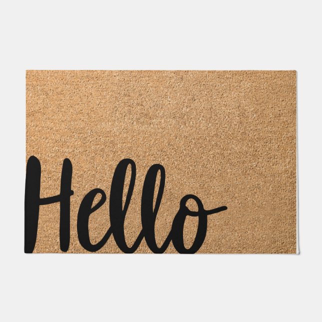 Felpudo Motivos de bienvenida únicos de mate de bienvenida (Anverso)