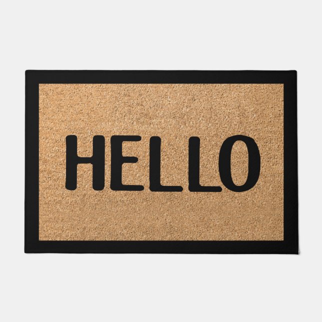 Felpudo Motivos de bienvenida únicos de mate de bienvenida (Anverso)