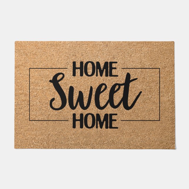 Felpudo Motivos de bienvenida únicos de mate de bienvenida (Anverso)