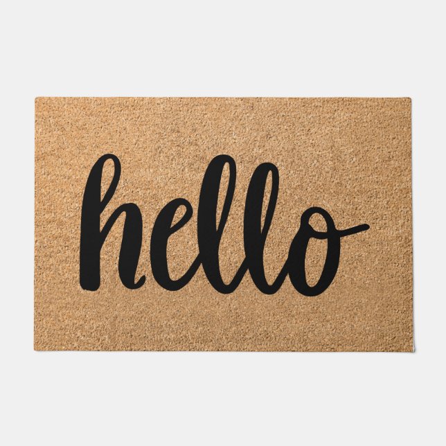 Felpudo Motivos de bienvenida únicos de mate de bienvenida (Anverso)