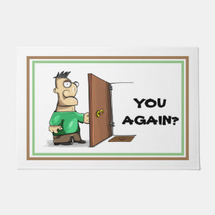 Felpudo Moto de bienvenida sarcástica y graciosa