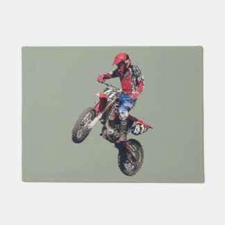 Felpudo Moto de tierra roja
