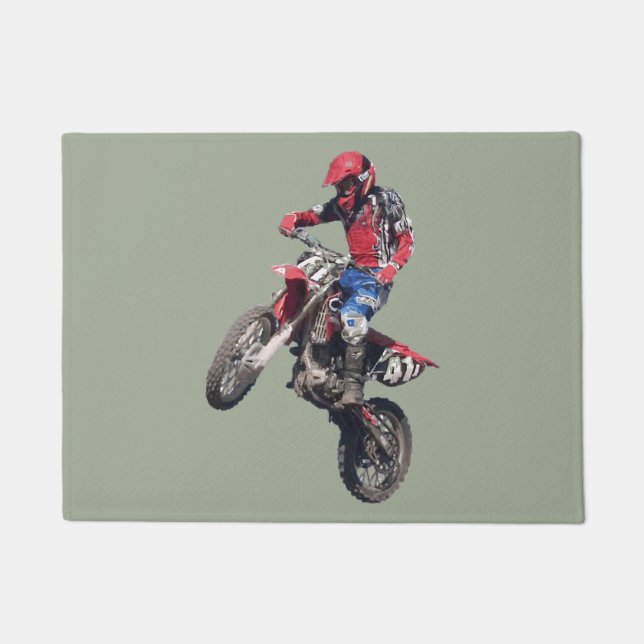 Felpudo Moto de tierra roja (Anverso)