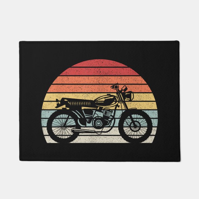 Felpudo Moto retro vintage (Anverso)