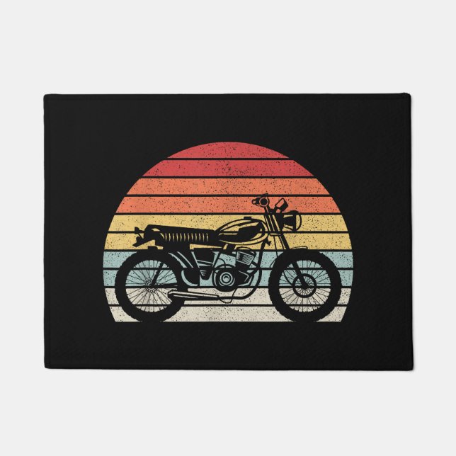 Felpudo Moto retro vintage (Anverso)