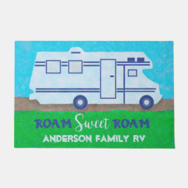 Felpudo Motohome RV Camper Travel Van Roam | Nombre person