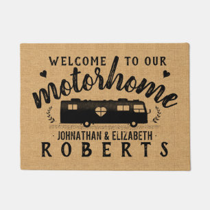 Felpudo Motohome RV Travel Van Rustic Farmhouse Personaliz