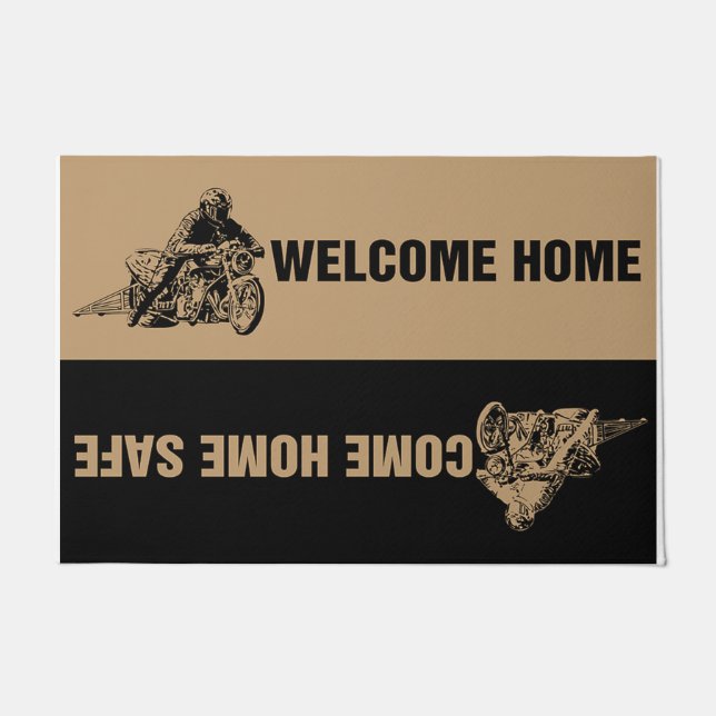 Felpudo Motorbike doormat, Speed Lover Home Decor (Anverso)