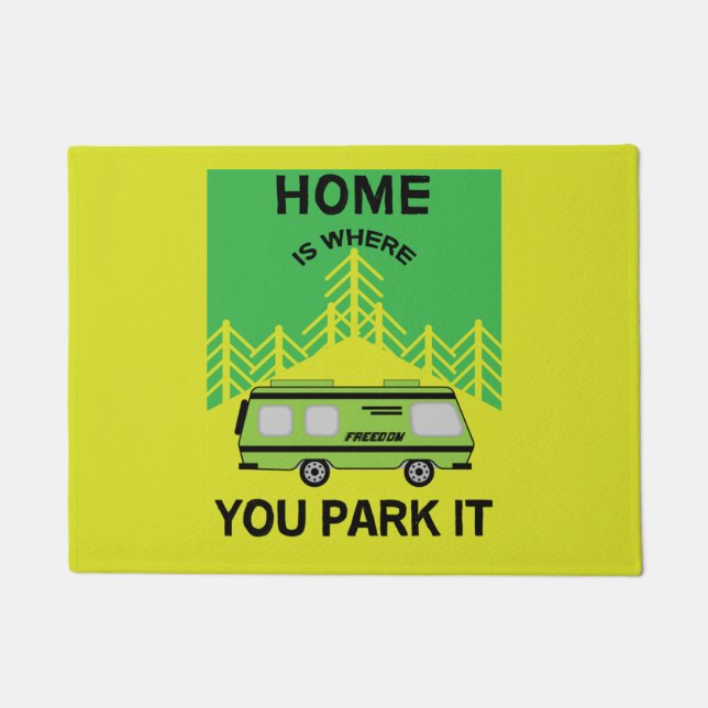 Felpudo Motorhome Camping | Autopistas de acampada | RV Mu (Anverso)