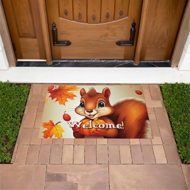 Felpudo Mr. Squirrel Welcome Mat (Exterior)