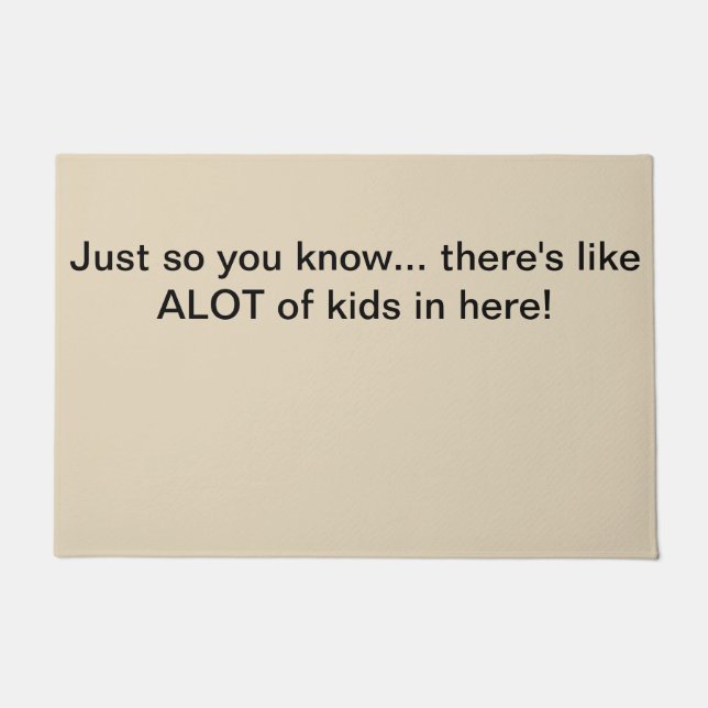 Felpudo Mucho doormat de los niños (Anverso)