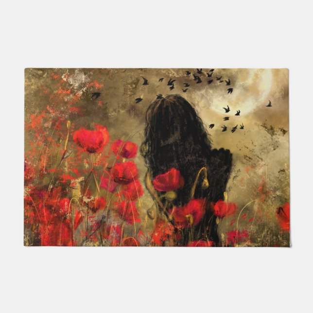 Felpudo Mujer En El Campo De La Adormidera (Anverso)