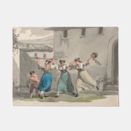 Felpudo Mujeres luchando en Roma, Italia (Escena histórica