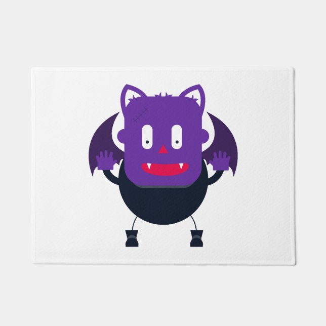 Felpudo Murciélago halloween (Anverso)