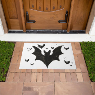 Felpudo Murciélago Minimalista – Criatura de Halloween con