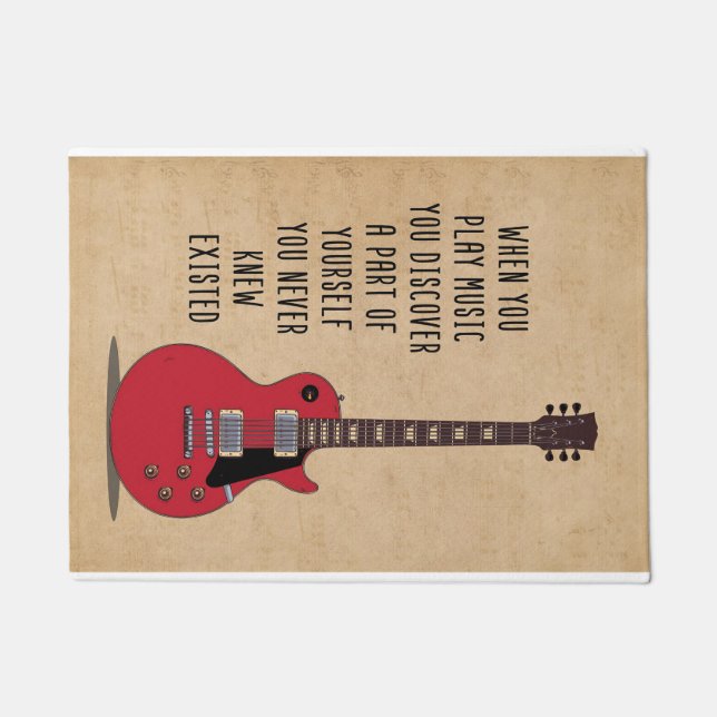 Felpudo Music Art When You Play Music (Anverso)