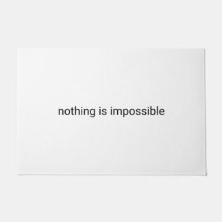 Felpudo Nada es imposible texto sin formato