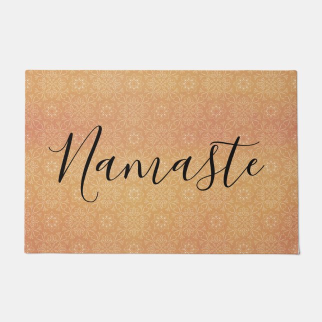 Felpudo Namaste Indian Summer Mandala Copper (Anverso)