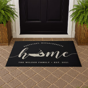 Felpudo Nantucket Home Town Personalizado
