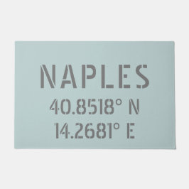 Felpudo Nápoles Italia Coordenadas de latitud y longitud