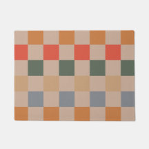 Naranja azul beige Brown Checkered Gingham Pattern
