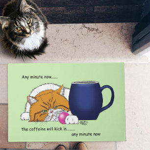 Felpudo Naranja Cat Coffee Mug Blue