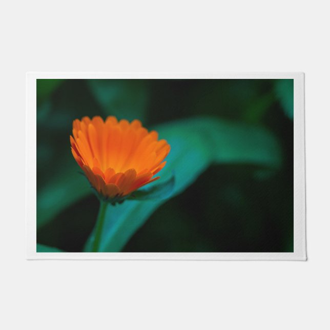 Felpudo Naranja Daisy Door Mat (Anverso)
