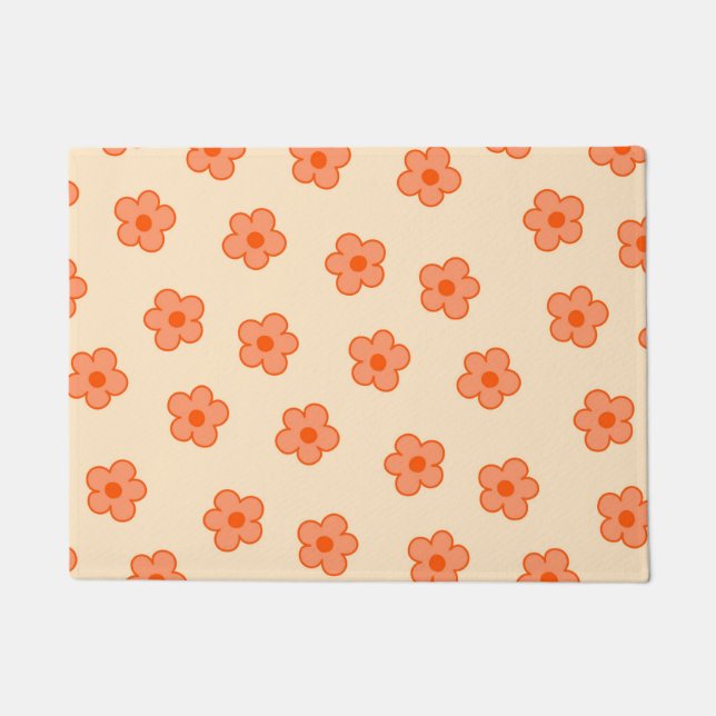 Felpudo Naranja Hippie Peach Preppy (Anverso)