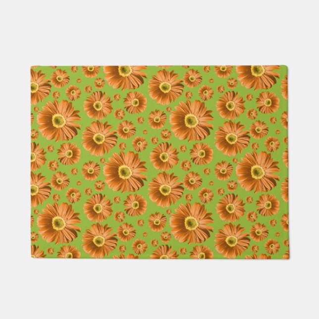 Felpudo Naranja Pop Daisy (Anverso)