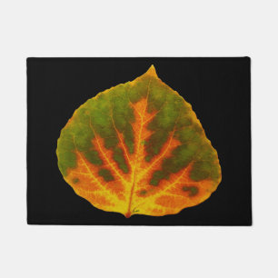 Felpudo Naranja verde y hoja de aluminio amarillo #1