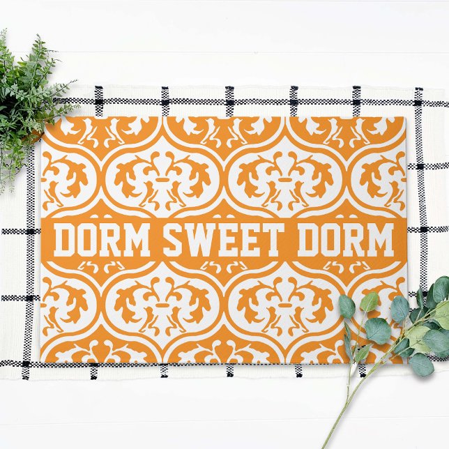 Felpudo Naranja White College Hogar de Guay Fun Dorm Schoo (Subido por el creador)