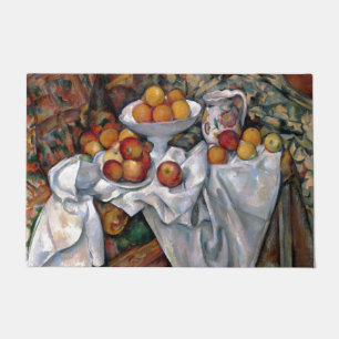 Felpudo Naranjas de la vida: Paul Cezanne Pining Art