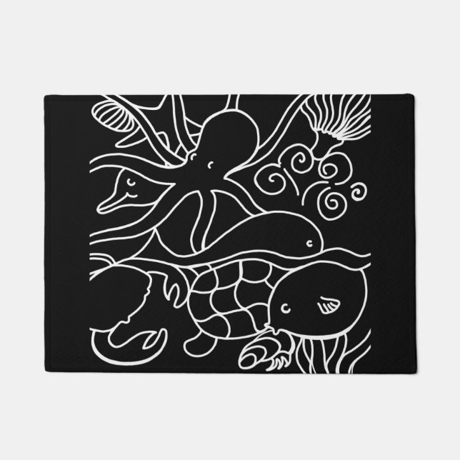 Felpudo Natación nocturna (Anverso)