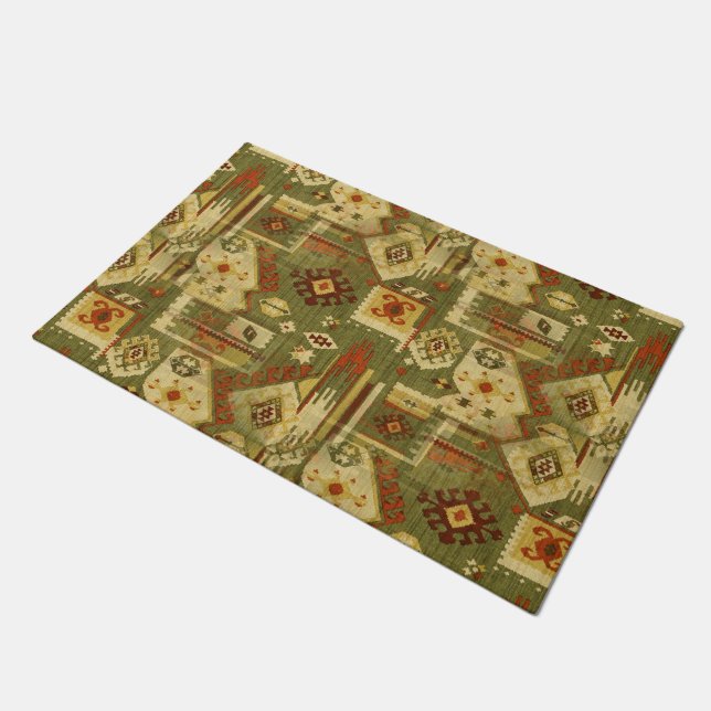 Felpudo Nativos americanos de tejido tribal I + sus ideas (Angular)