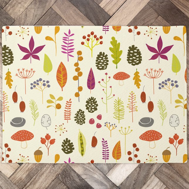 Felpudo Naturaleza de los bosques (Woodland nature autumn door mat)