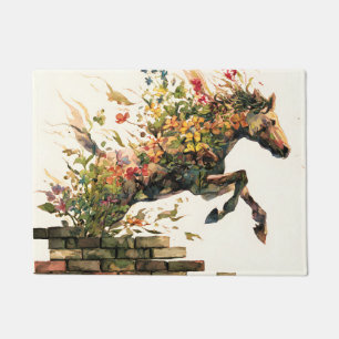 Felpudo Naturaleza Salto de Caballos Botánicos Florales