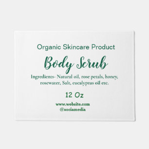 Felpudo Naturaleza verde orgánica exfoliación corporal man