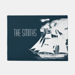 Felpudo Náutica de naves y nubes