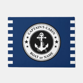 Felpudo Nautical Anchor Stars Captain Cabin Boin Nombre