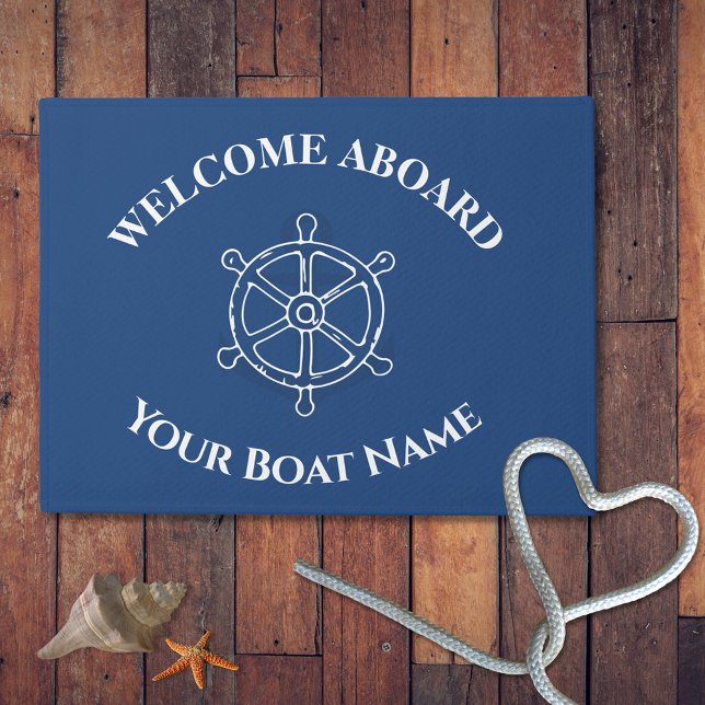 Felpudo Nautical Personalizado Nombre de barco Anclaje de  (Subido por el creador)