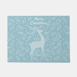 Felpudo Navidad ciervos y copo de nieve