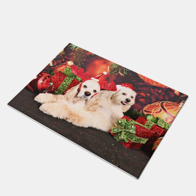 Felpudo Navidad - cocker - Toby, Havanese - poco T (Angular)