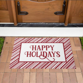 Felpudo Navidad de los moros rojos y blancos