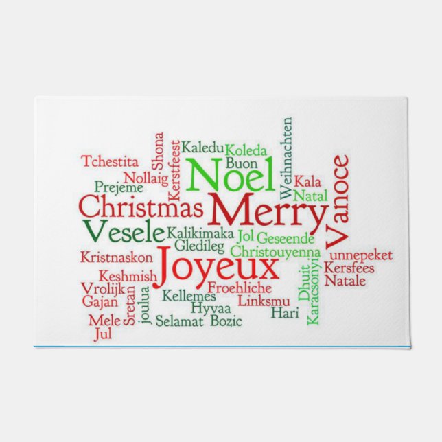 Felpudo Navidad Puerta Barba, Feliz Navidad (Anverso)