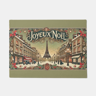 Felpudo Navidad Vintage en París