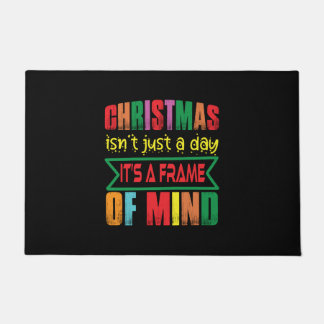 Felpudo Navidad y regalo de Navidad no es sólo un día