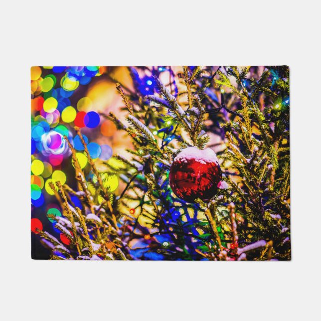 Felpudo Navidades Ball Red (Anverso)
