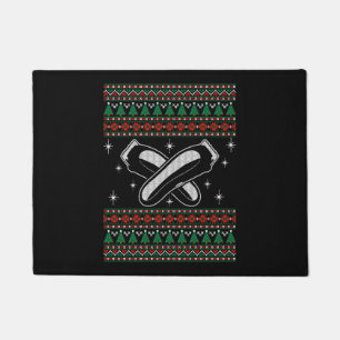 Felpudo Navidades barber feos suéter navidad
